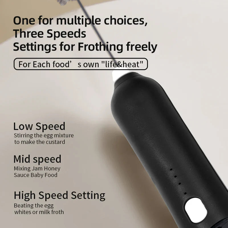 Wireless Frother & Whisk Combo